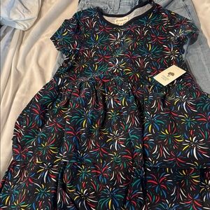 Tucker + Tate Black Dress with Colorful Pattern